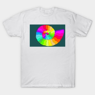 Ammonite Spectrum - digital art T-Shirt